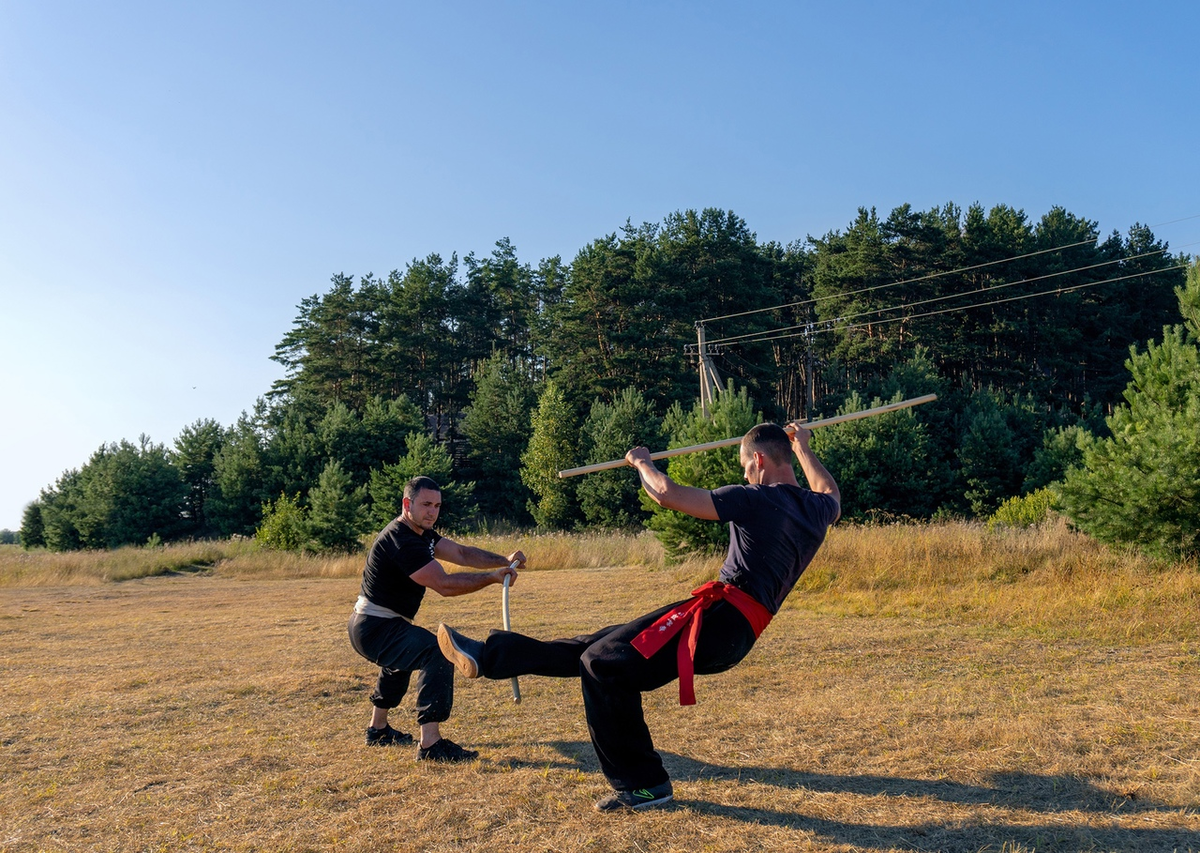 Парная отработка форм с шестом. 