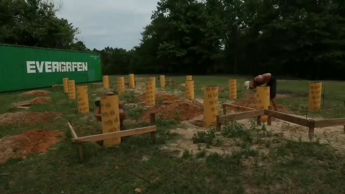 Подготовка фундамента.