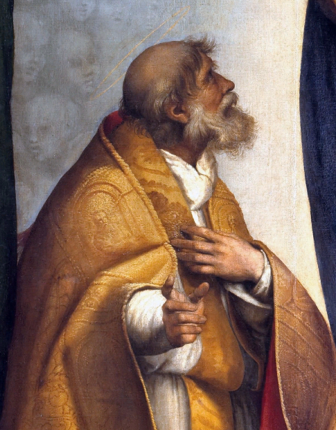 Фрагмент из живописного полотна «Сикстинская Мадонна».