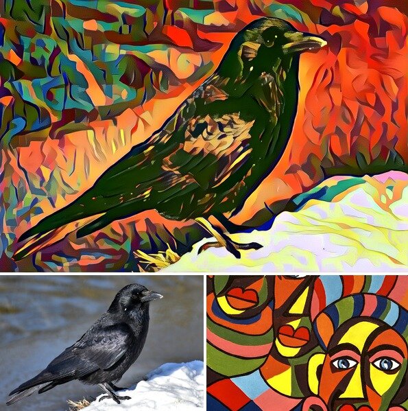 Стилизация ворона на AlterDraw.