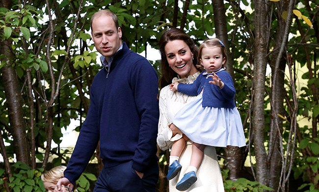 Duke and Duchess with Charlotte and George 