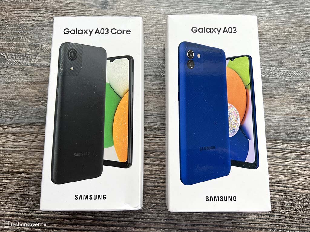 Samsung Galaxy A03 Core и Samsung Galaxy A03