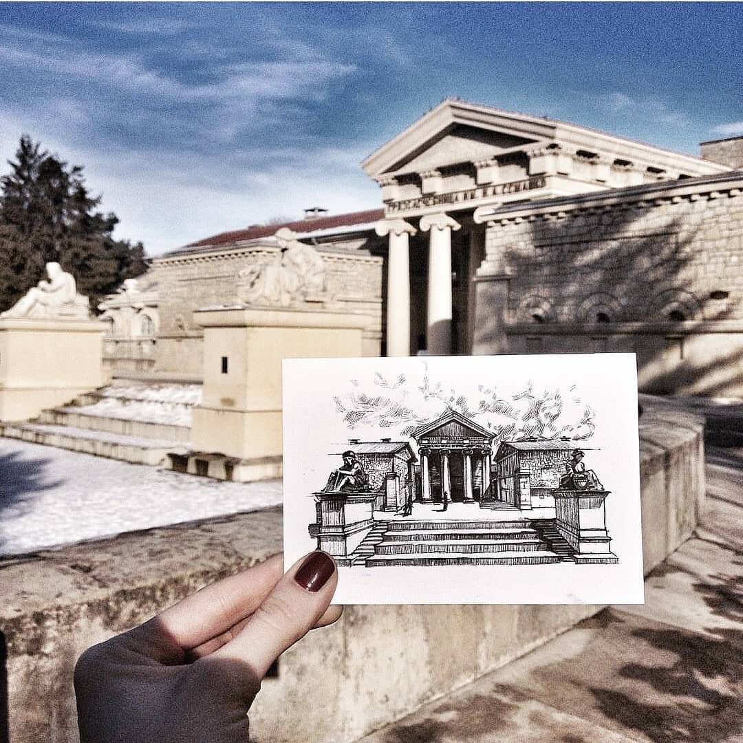 Открытку рисовала моя подруга Ирина Рещюк