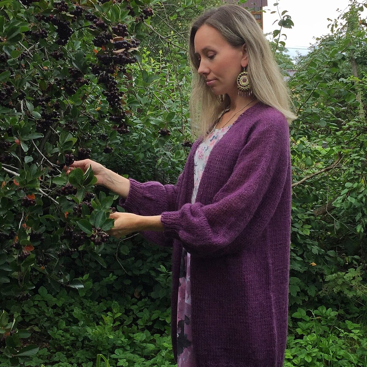 Первый кардиган из тонкой ангоры