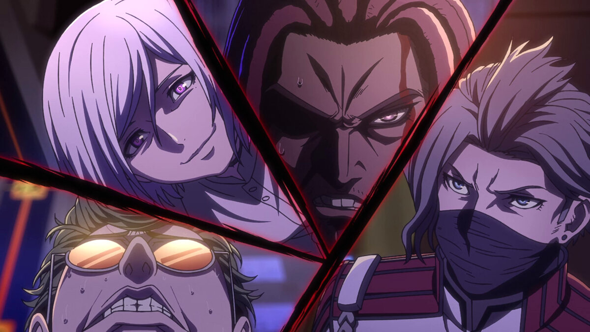 Кадры из аниме "Акудама Драйв" (взято с Яндекс. Картинки)