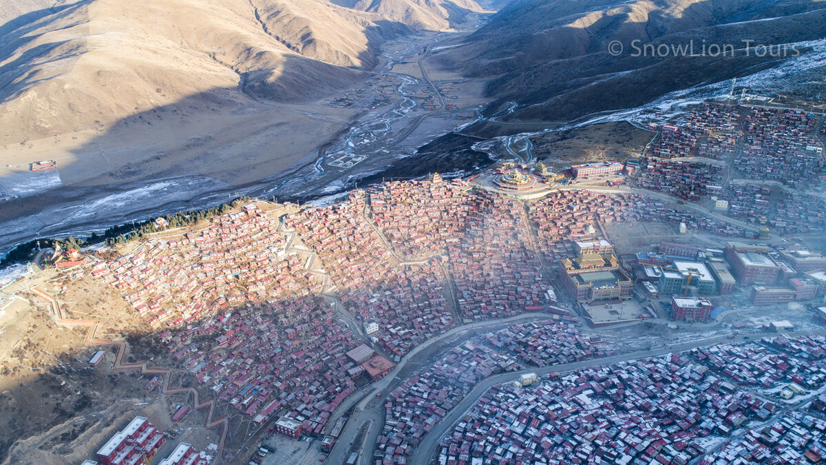 Вид с дрона на Ларунг Гар