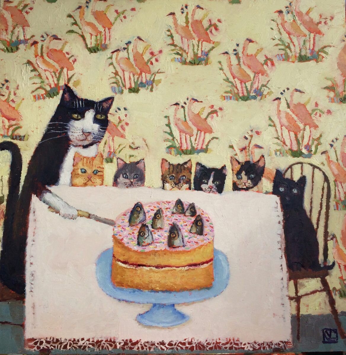 Адаптированный перевод - "Торт из рыбофф" Художник Ванесса Купер 