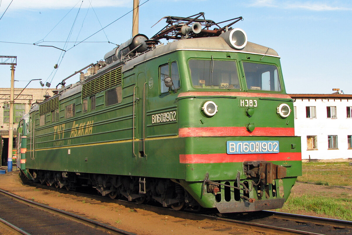 Электровоз ВЛ60пк-1902, депо Абакан, Хакасия.