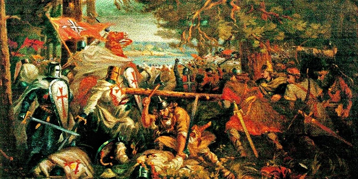 Битва при Сауле 22 сентября 1236 года, приведшая к созданию Ливонского духовно-рыцарского ордена.