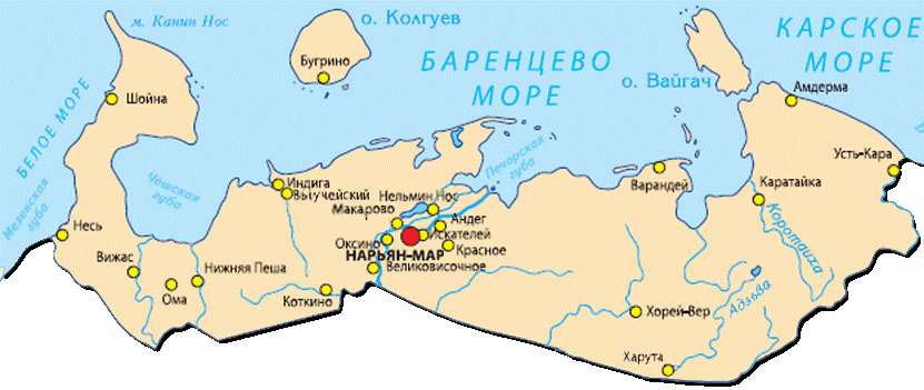 Каратайка на карте. Карта Ненецкого автономного округа с населенными пунктами. Карта Ненецкий автономный округ на карте России. Ненецкий автономный округ столица на карте. Ненецкий автоно мный о круг карта.