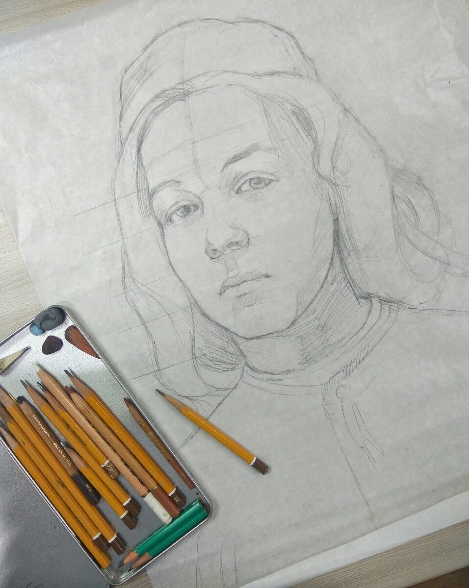 Рисунок на кальке.