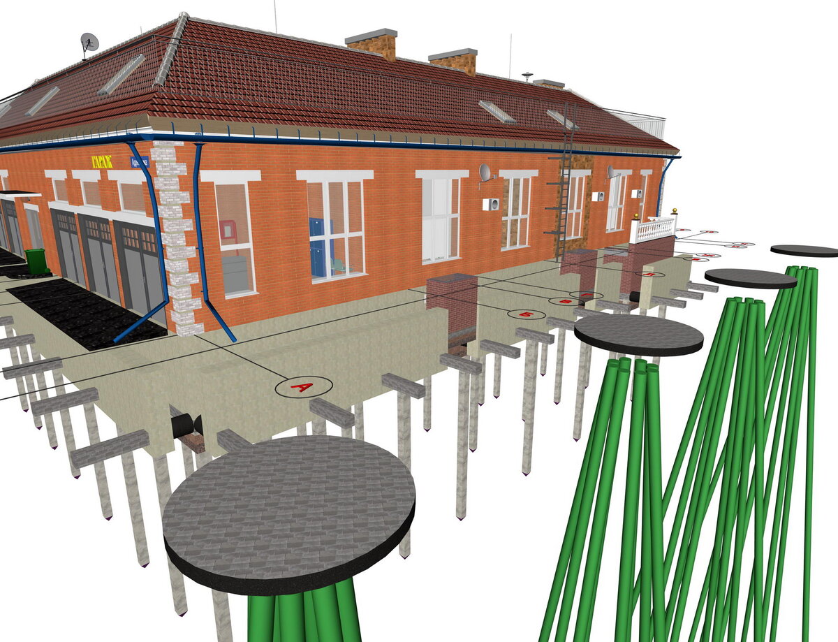 Проект дома с атриумом 