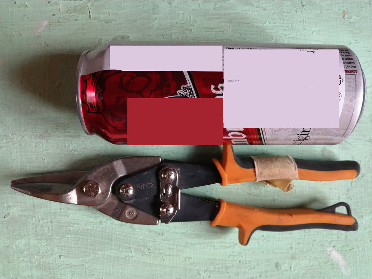 2. Табличка ярлык для кустарников из жестяной банки.