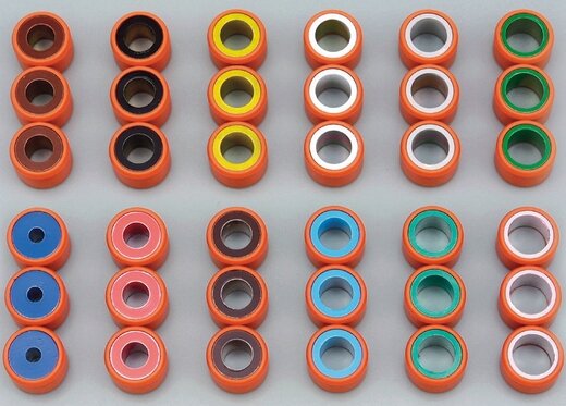 Ролики разные по массе