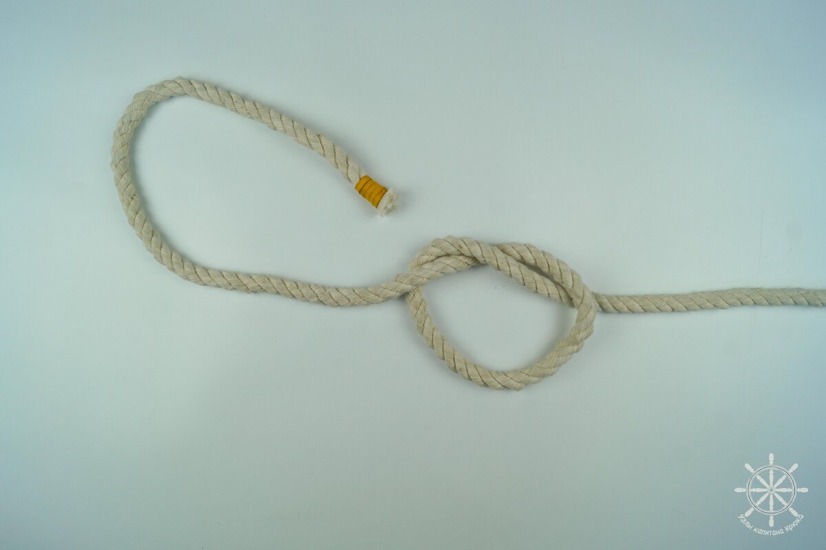 Как вязать быстроразвязывающийся скотский узел - шаг 1
