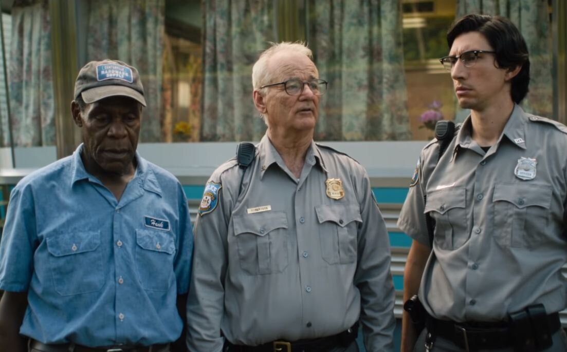 Хорошие актеры в плохом кино: Дэнни Гловер, Билл Мюррей и Адам Драйвер.