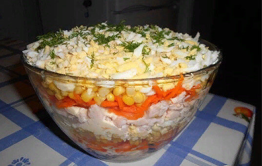 Салат "Парус" - находка для экономной хозяйки