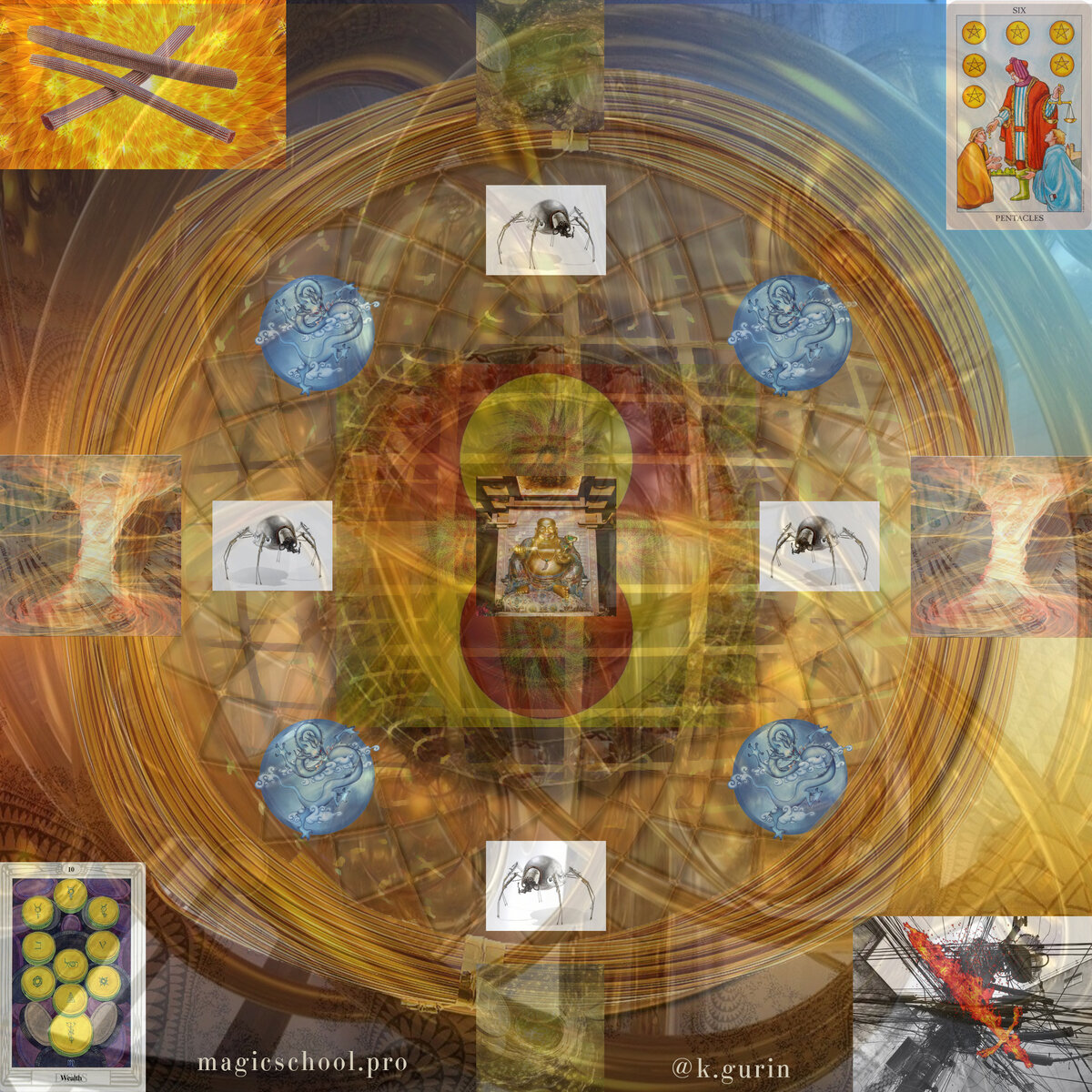 мандала денежного канала