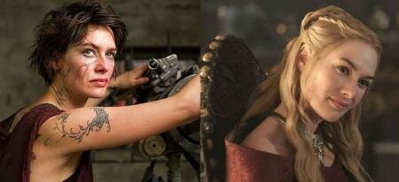 Лена Хиди, или сериальная Серсея Ланнистер, не нуждается в представлении. Ее фильмография впечатляет и включает в себя такие хорошо известные проекты, как "300 спартанцев", "Терминатор: Хроники Сары Коннор" и "Книга джунглей", в которой как молодая девушка сыграла Китти Брайдон. Большое впечатление оставляет гримм актрисы для роли острой строгой хозяйки наркокартеля в фильме "Дрэдд".

