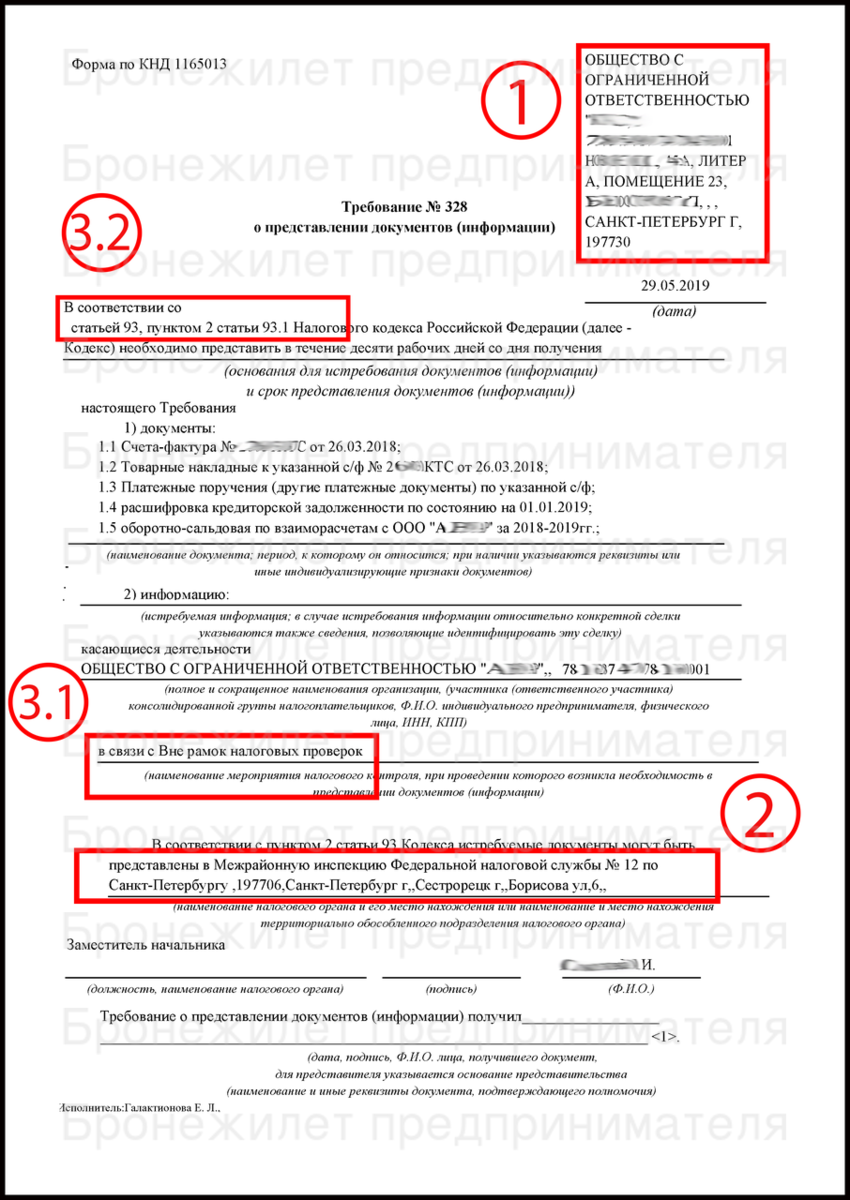 Требование о предоставлении документов вне рамок налоговой проверки |  ПрофиНалог | Дзен