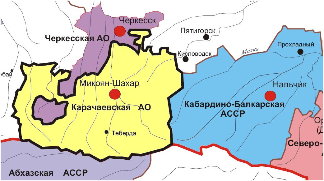 Карачаевская автономная область до 1943 года. Карачаево-Черкесская автономная область. Карачаево-Черкесия карта. Карачаевская автономная область карта. Территория черкесска