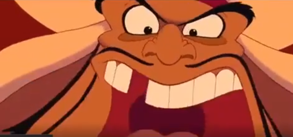 Кадр из м/ф Аладдин (привыкайте, выкладываю самый капец, чтобы вы сами решили, включите своему ребёнку этот мультик, или нет)) Впрочем, у каждого свои нормы и принципы. Многое, о чем я пишу - мы смотрим. Моим детям 2 и 5, со старшим уже много интересных мультиков посмотрели, но не сильно страшных. У меня свои критерии: отсутствие колдовства, жестокости и сильно пугающих моментов.