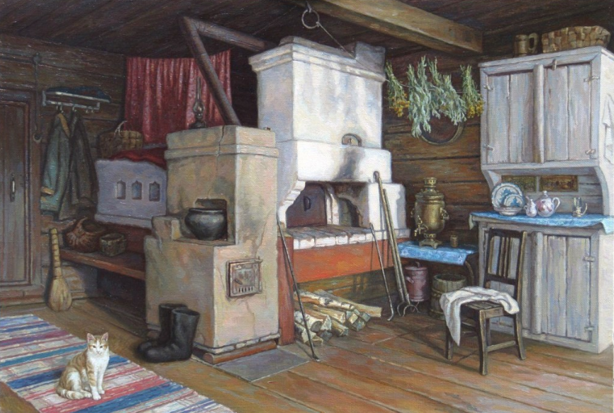 Деревенская изба (Картина из поиска Яндекс)