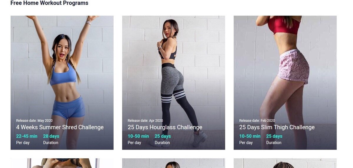 сайт с бесплатными программами для занятий дома