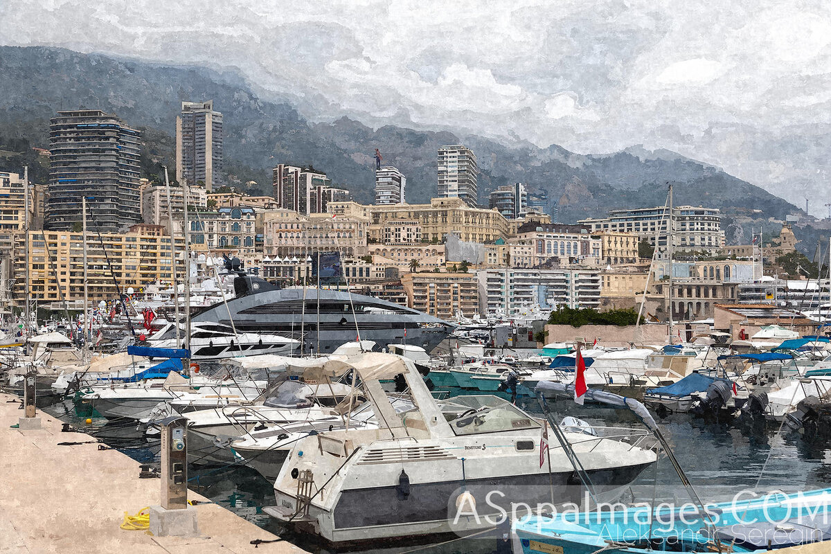 Фотокартина, сделанная из фотоснимка, фоторепортаж с этапа “Формулы-1” в Монако, МАЙ 2019. © Фотоагентство ASppaImages ANO (АСППА ИМАДЖЕС АНО)email: aspressphoto@gmail.com Фотожурналист Александр Серегин