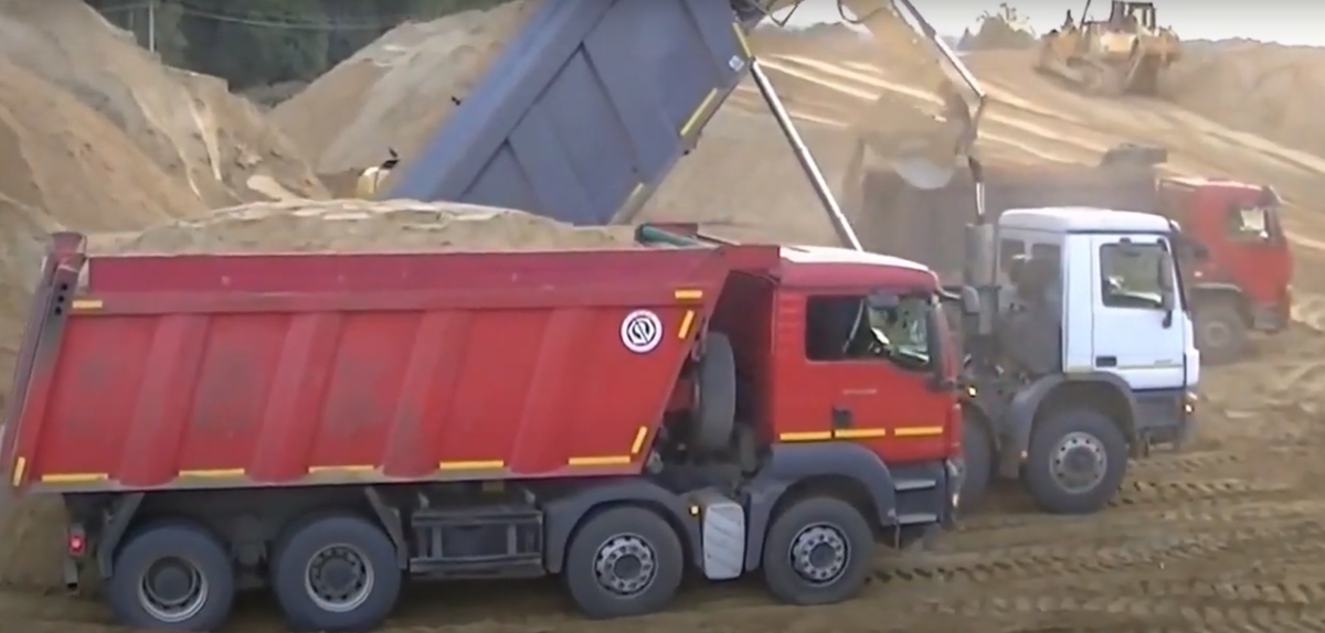 Песок купить СПб. Песок с доставкой Санкт-Петербург и лен. область