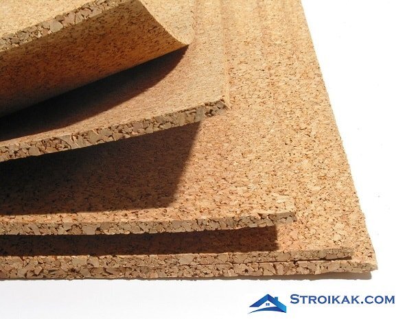 Пробковая напольная плитка