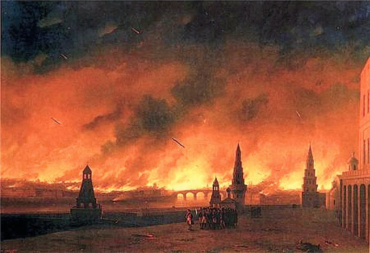 Пожар в москве 1812 картина