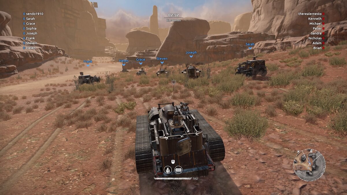 Элемент геймплея игры "Crossout".