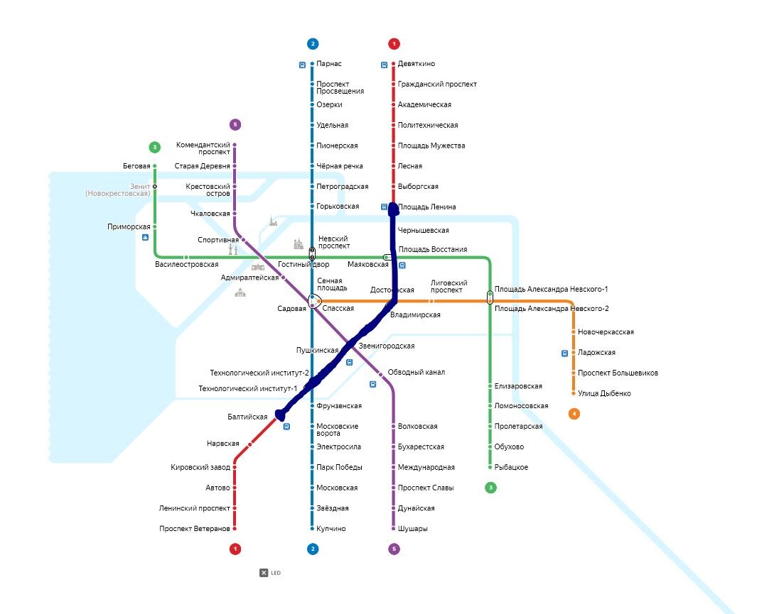 В данный момент станции соединяются красной (1-й) линией метрополитена.