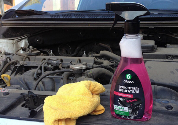 Чем помыть двигатель автомобиля в домашних условиях без керхера?