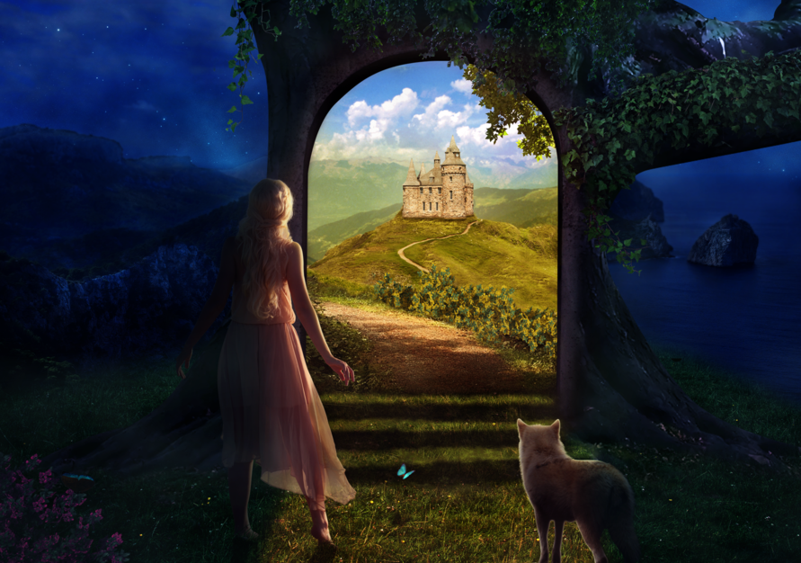 Врата междумирья на кавказе. Врата. Иные фэнтези. Фантастическая живопись. В совершенно иной мир.