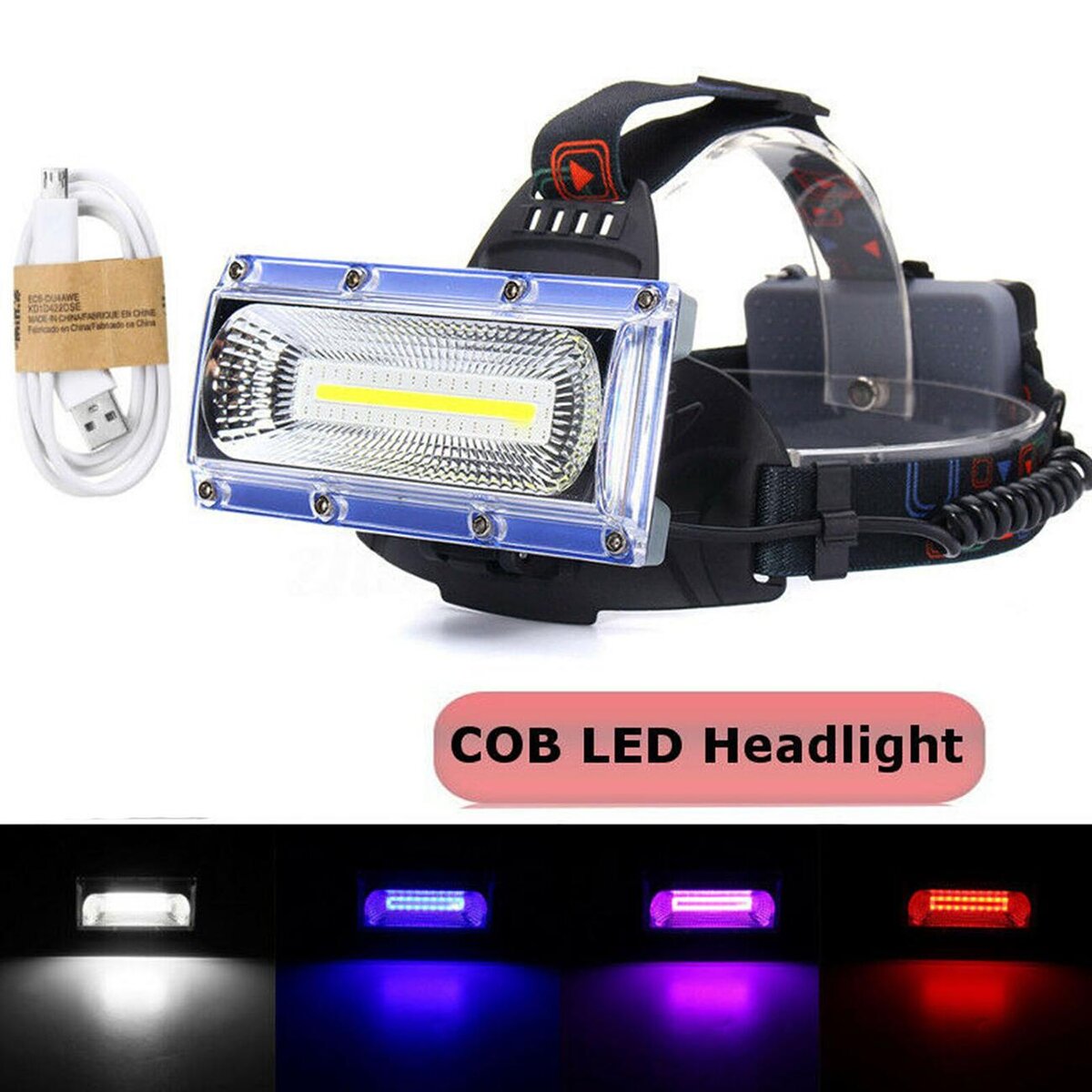 Аккумуляторный led налобный фонарь w608