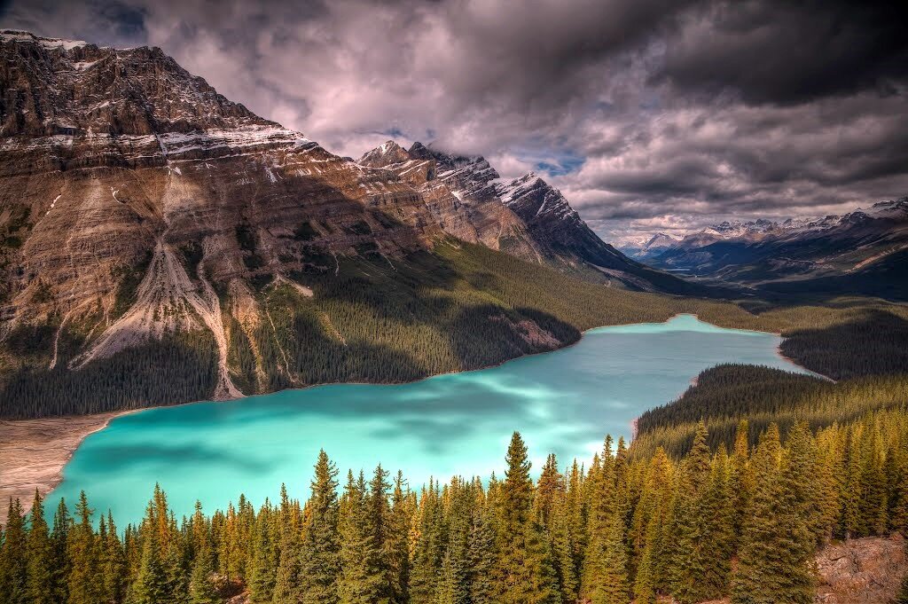 Banff Canada высота гор