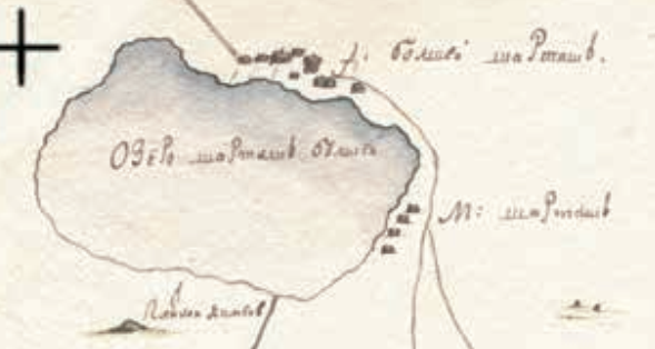 Фрагмент карты окрестностей Екатеринбурга, 1757