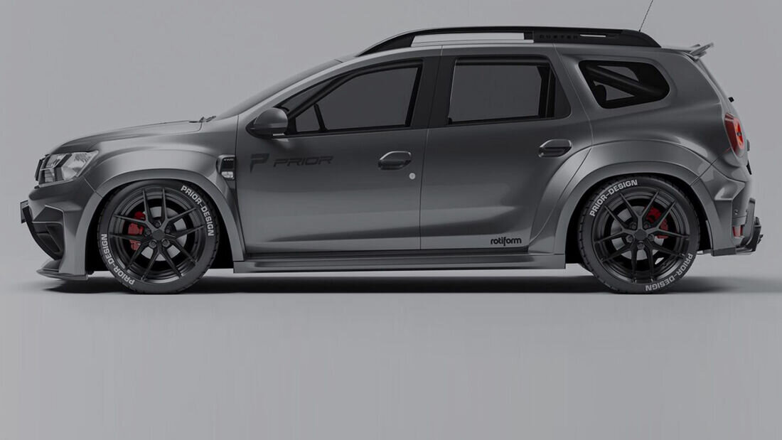 Dacia Duster от Prior Design: спойлер сзади вверху - отдельная опция