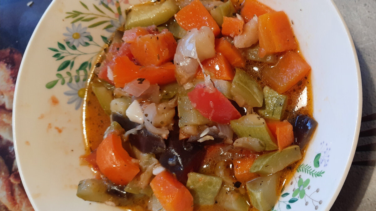 Рататуй по-домашнему. Фотография автора
