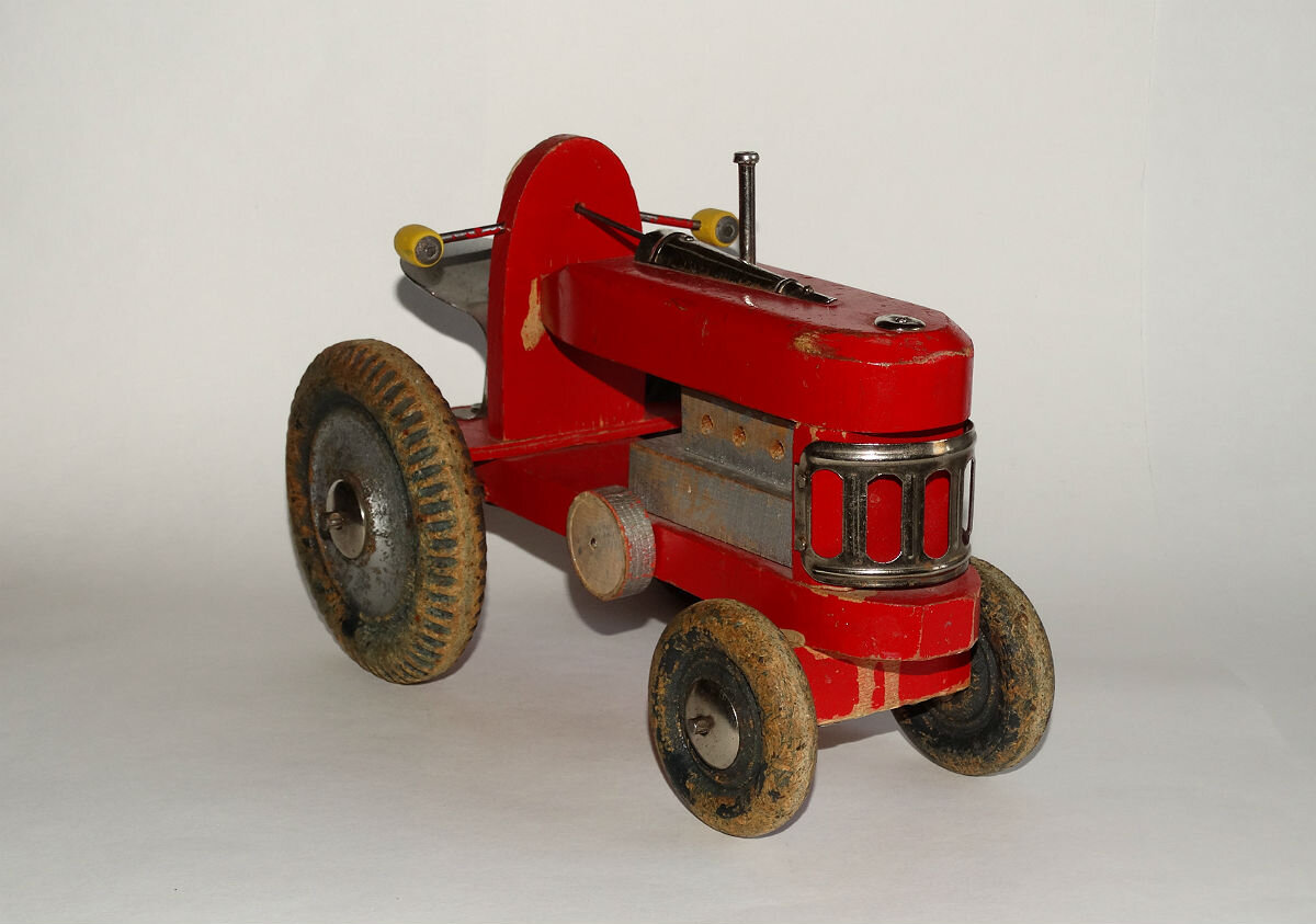 Мягкая игрушка Синий трактор 40 см