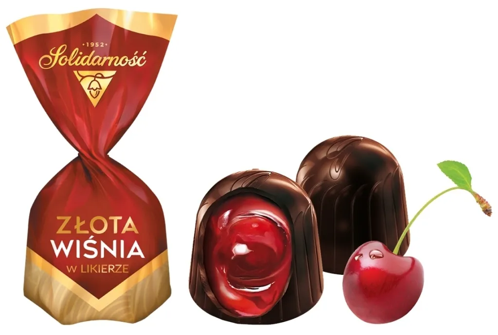 Конфеты шоколадные Solidarnosc "Golden Cherry in liqueur"