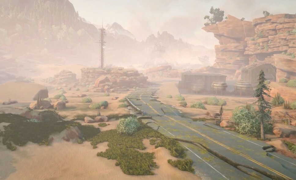 Примерно так выглядела местность в игре Моргана.