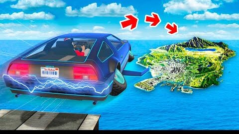 СМОЖЕТ ЛИ ЛЕТАЮЩИЙ DELOREAN ПЕРЕЛЕТЕТЬ ВСЮ КАРТУ В ГТА 5 ? - ЭКСПЕРИМЕНТ В GTA 5