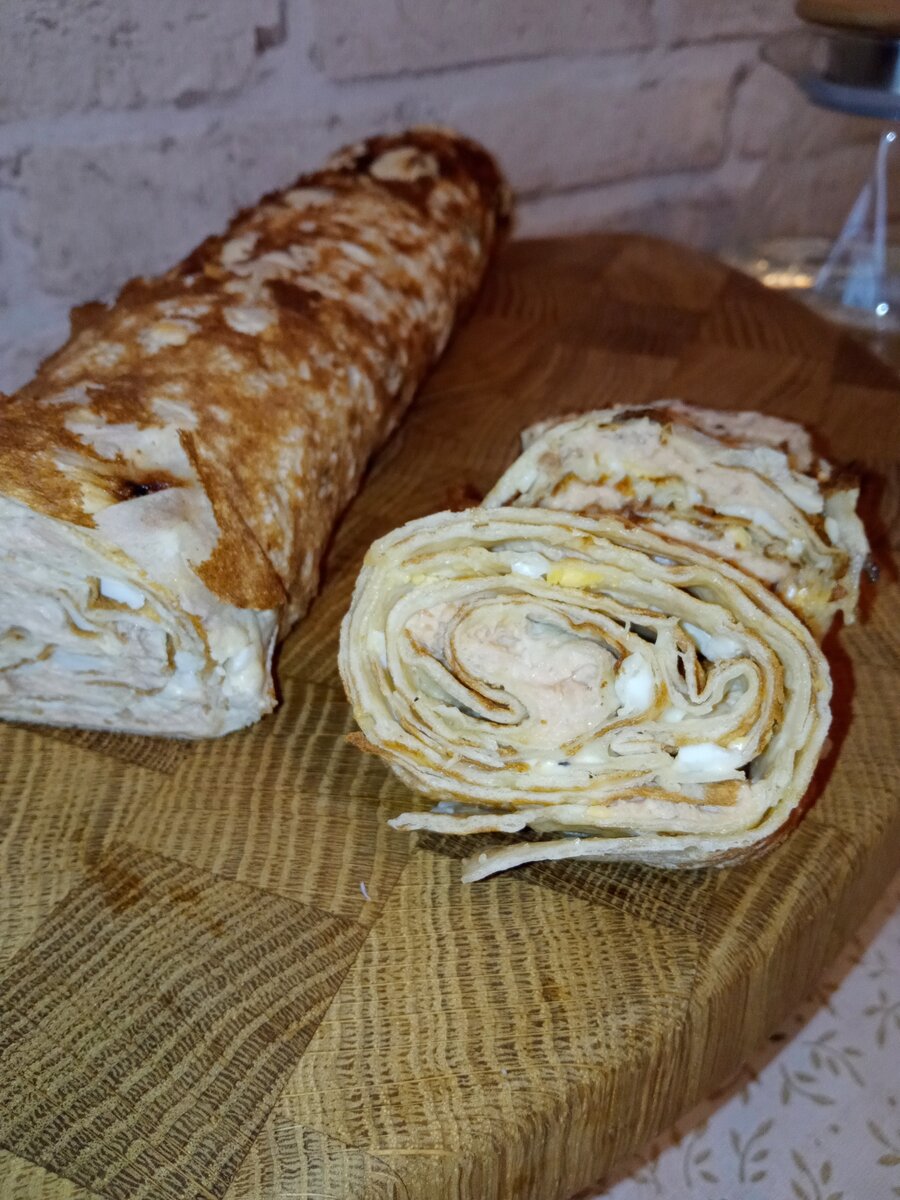 Рулет из лаваша. Фото автора 