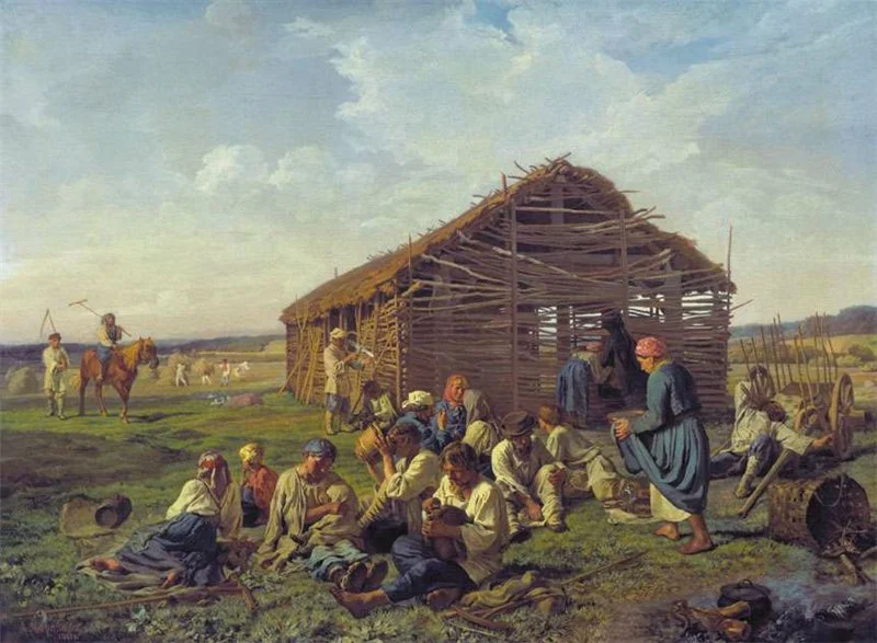 Крепостное хозяйство. Морозов Александр Иванович (1835–1904). Александр Иванович Морозов отдых на сенокосе. Картины Морозов Александр Иванович (1835-1904). Крепостные крестьяне 18 века в России