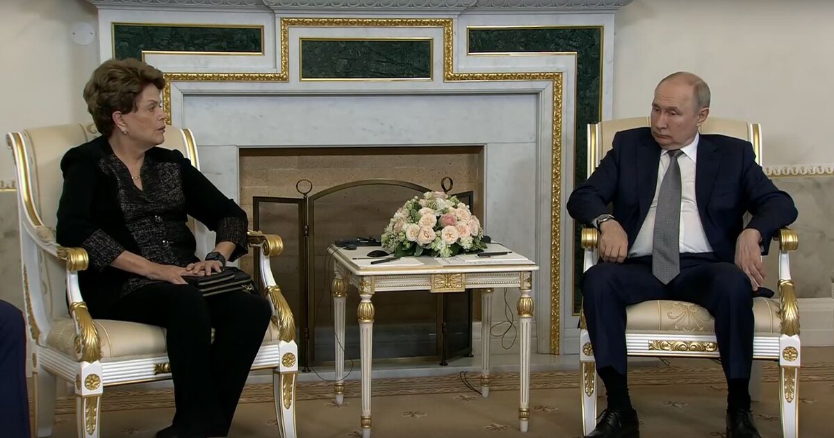 Путин встретился с главой банка БРИКС Дилмой Руссефф накануне начала саммита Россия — Африка