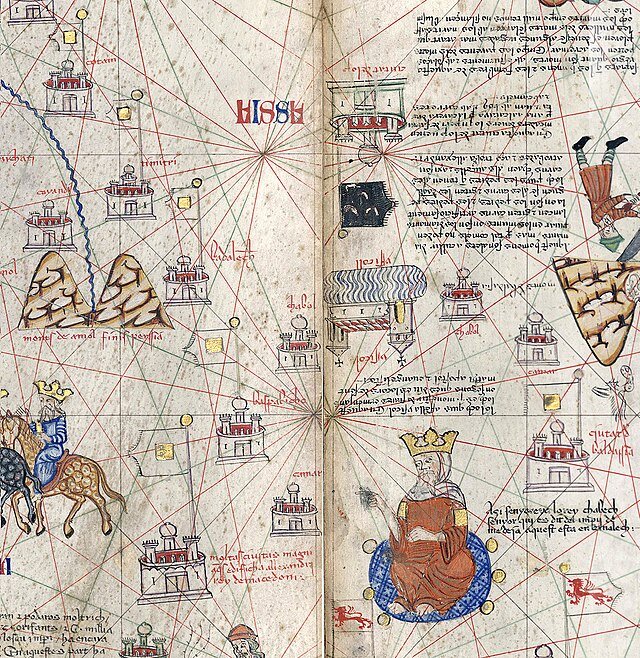 Королевство Чагатай в каталонском атласе (1375 г.). Фото является всеобщим достоянием.