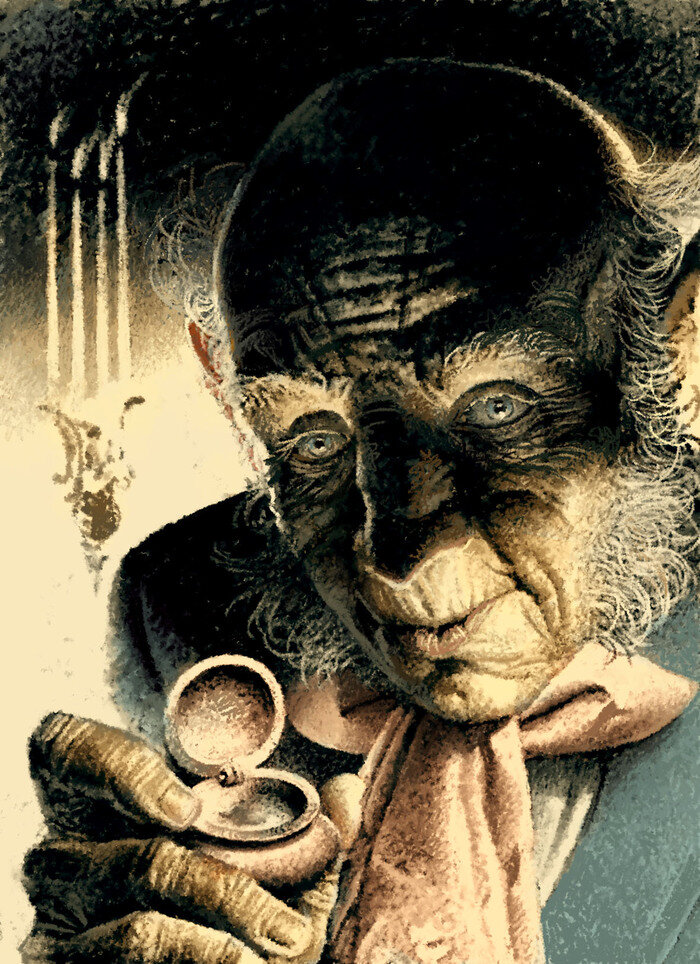 Иллюстрация к роману Алексея Толстого "Упырь". Изображение взято из открытых источников